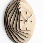 Premium Multilayer Artistic Woodwork Clock | Silent Motion | 9 Inches