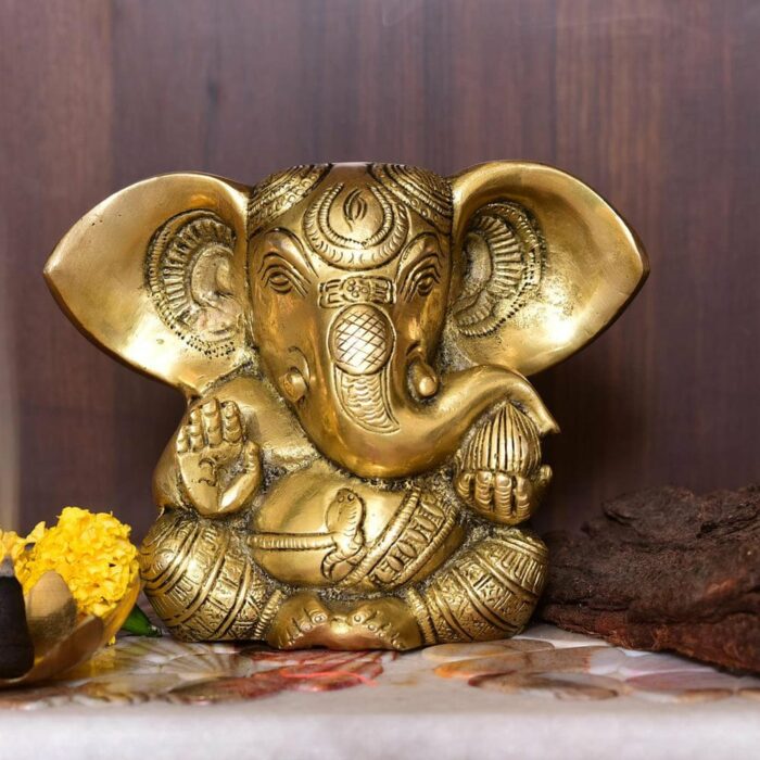 Exquisite Lord Ganesha Idol - 100% Top Quality Brass